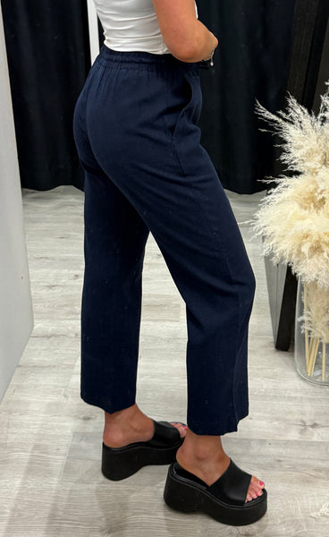 FREEQUENT Lava ankle pants - navy