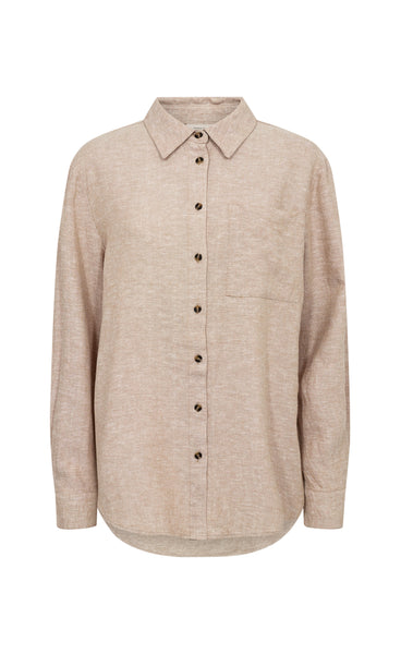 FREEQUENT Lava shirt simple - sand melange