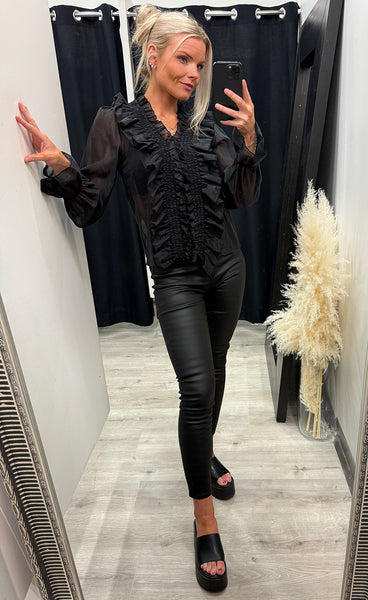 N-myrtia blouse - black