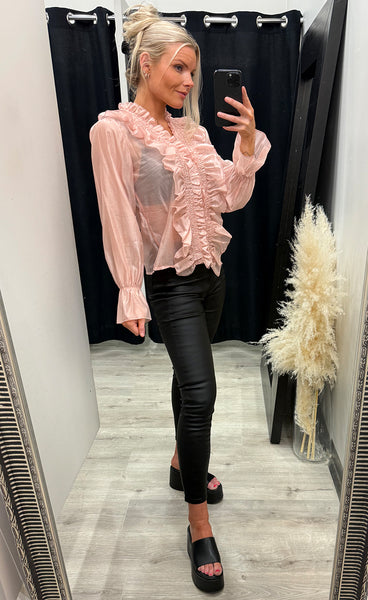 N-myrtia blouse - blush rose