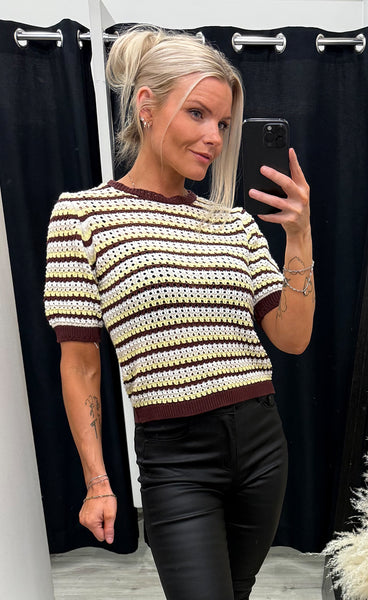 N-maylin knit - dinah brown stripe