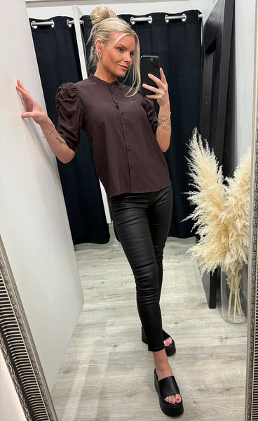 ICHI Marit blouse - coffee bean