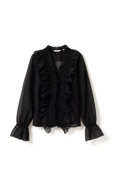 N-myrtia blouse - black