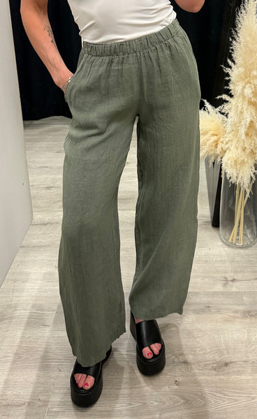 Lorann pants - green leaf