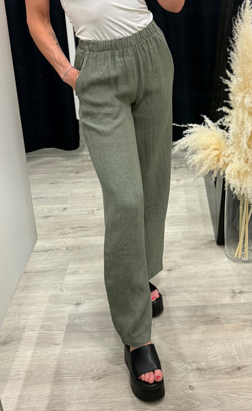 Lorann pants - green leaf