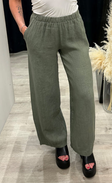 Lorann pants - green leaf