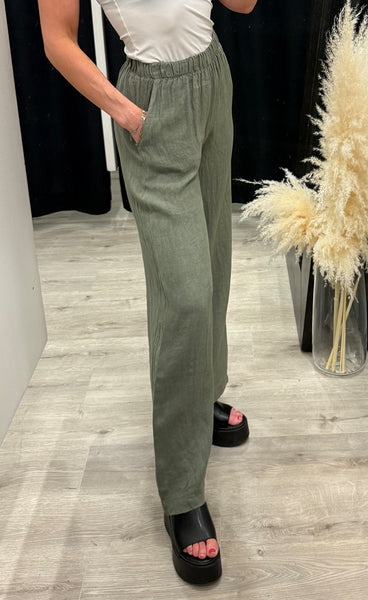 Lorann pants - green leaf