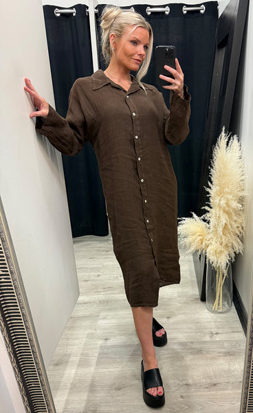 N-lorita dress - chocolate