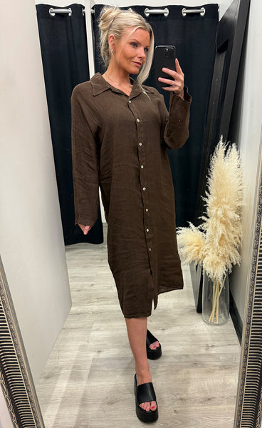 N-lorita dress - chocolate