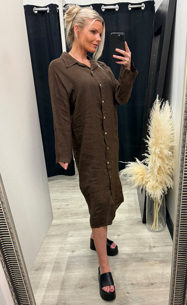 N-lorita dress - chocolate