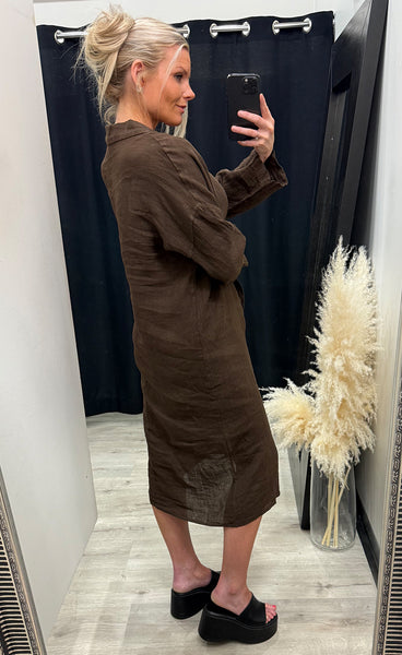 N-lorita dress - chocolate