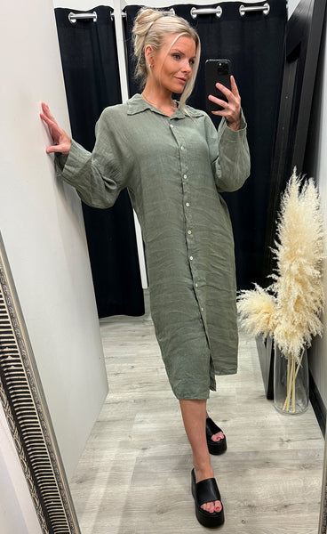 N-lorita dress - leaf green