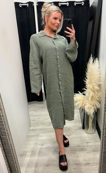 N-Lorita dress - leaf green