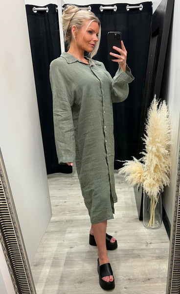 N-Lorita dress - leaf green