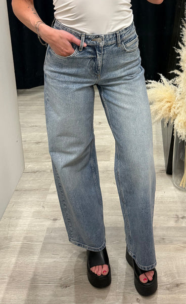 Kyjla long jeans - mid blue denim