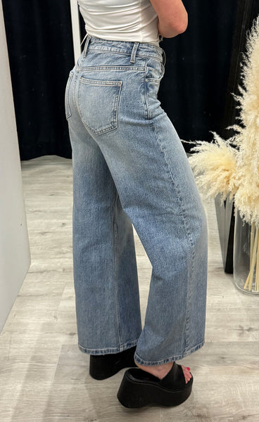 Kyjla long jeans - mid blue denim