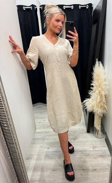 FREEQUENT Lava dress - sand melange