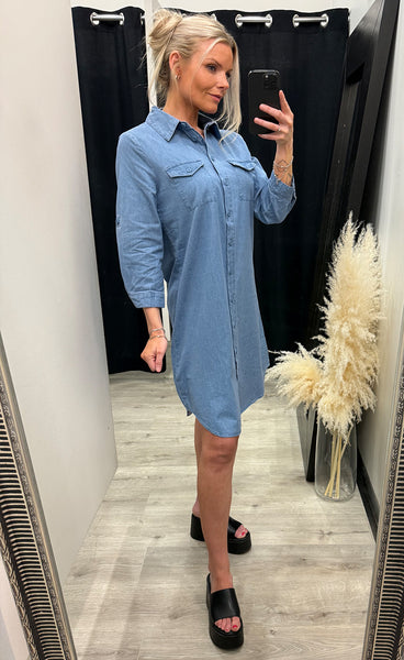 Jill dress - light blue denim
