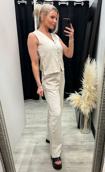 Falakka waistcoat 2 - sand