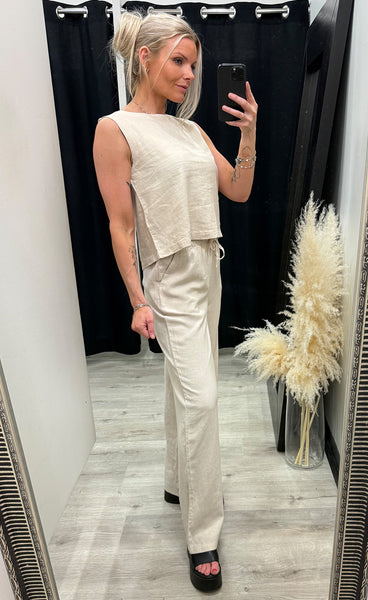 Falakka oneck top - sand