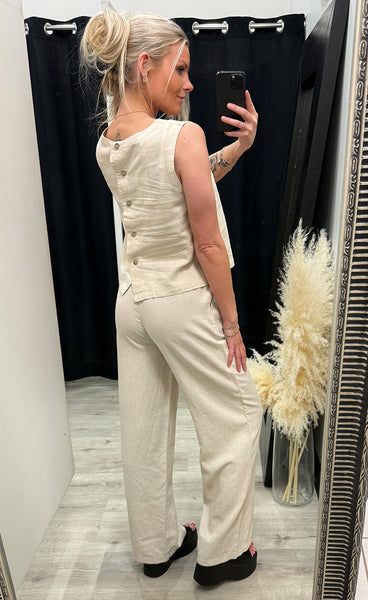 Falakka oneck top - sand