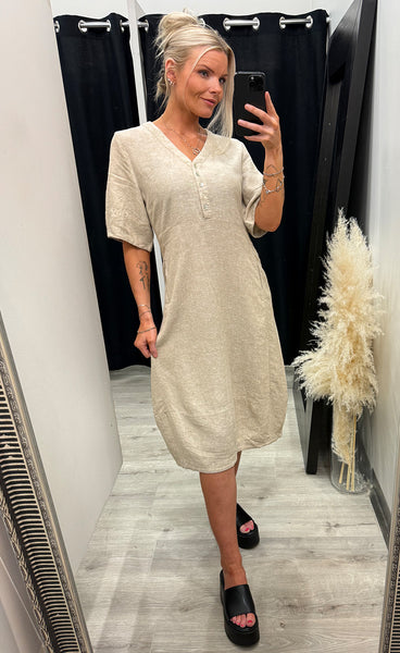 FREEQUENT Lava dress - sand melange
