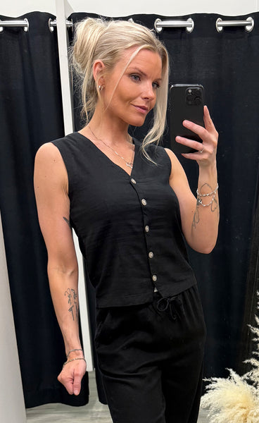 Falakka waistcoat 2 - black