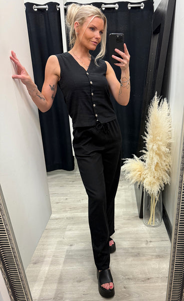 Falakka waistcoat 2 - black