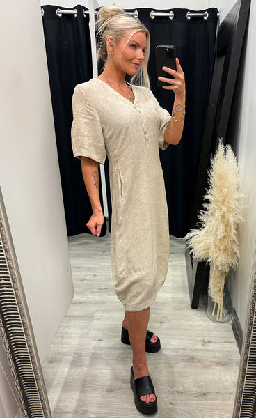 FREEQUENT Lava dress - sand melange