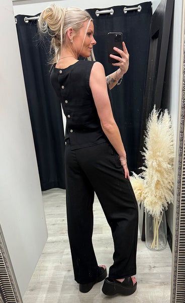 Falakka oneck top - black