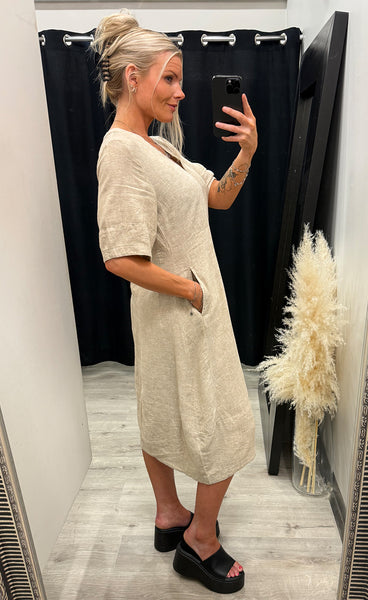 FREEQUENT Lava dress - sand melange