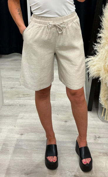 PULZ Luca shorts - sandshell melange