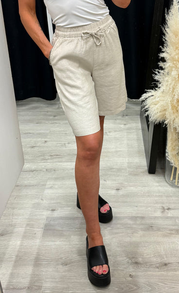 PULZ Luca shorts - sandshell melange