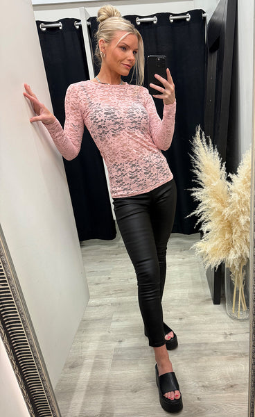 FRANSA Detala tee 1 - silver pink