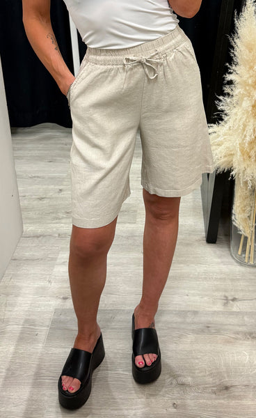 PULZ Luca shorts - sandshell melange