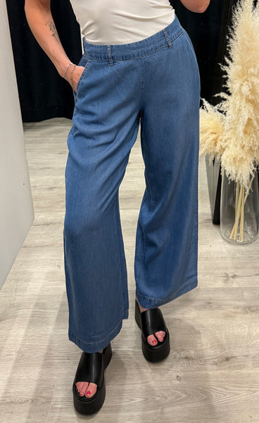 Kosmo wide pants 3 - mid blue denim