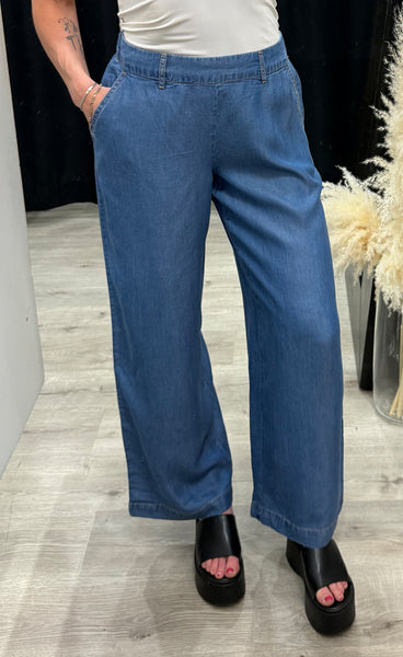 Kosmo wide pants 3 - mid blue denim