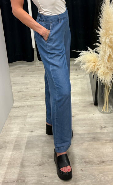 Kosmo wide pants 3 - mid blue denim