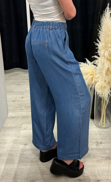 Kosmo wide pants 3 - mid blue denim