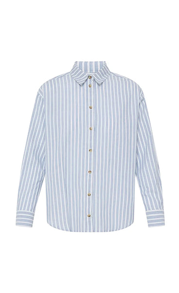 Gillo LS shirt - della robbia blue stripe