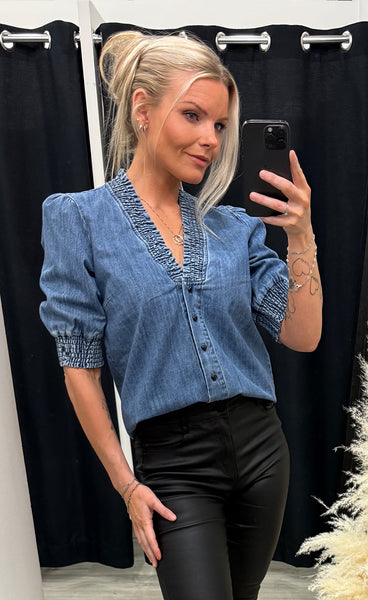 Nuzandie shirt - medium blue denim