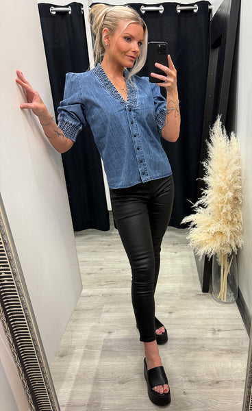 Nuzandie shirt - medium blue denim