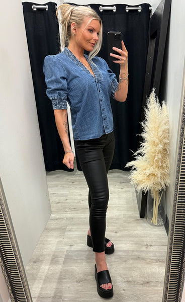 Nuzandie shirt - medium blue denim