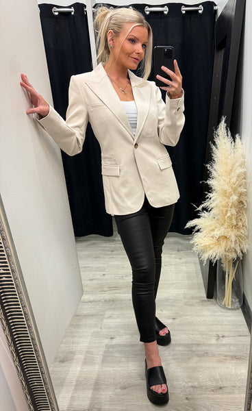 Socratea Tiff blazer - light sand