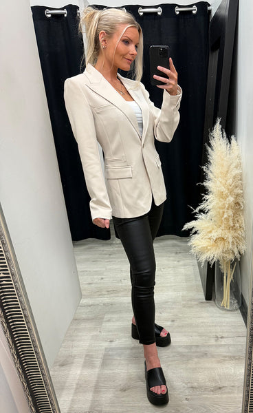 Socratea Tiff blazer - light sand