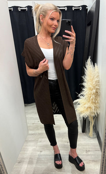 FREEQUENT Elina cardigan - coffee bean