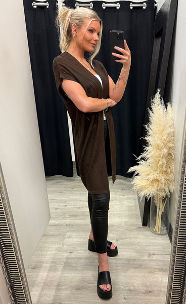 FREEQUENT Elina cardigan - coffee bean