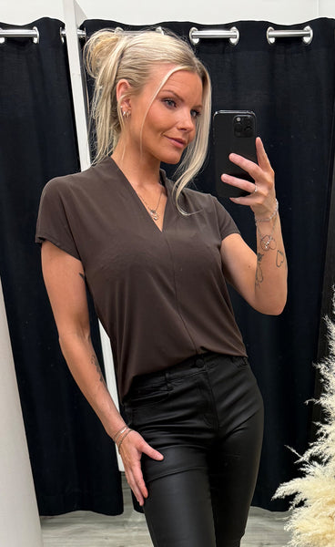 FREEQUENT Yrsa blouse - coffee bean