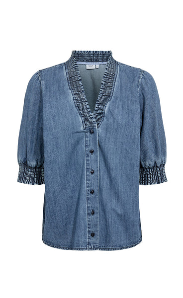 Nuzandie shirt - medium blue denim