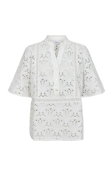 Numaya SS blouse - bright white